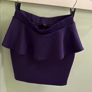 bebe Chic Purple Mini Skirt